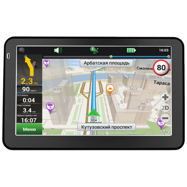 картинка Портативный GPS-навигатор Prestigio GeoVision 5058 Navitel от магазина Одежда+